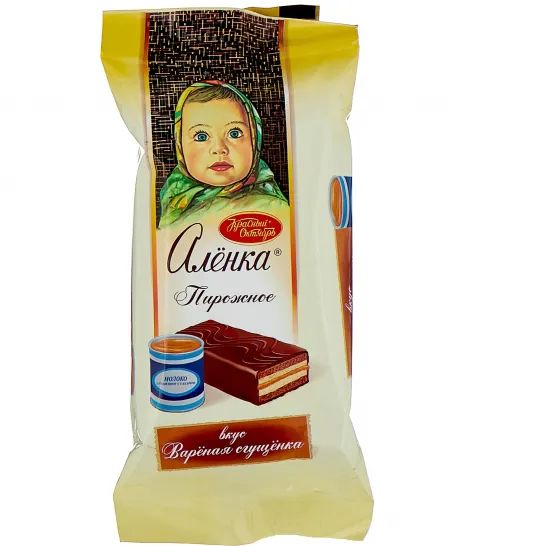 Конфета Бисквитные пирожные Аленка вкус вареная сгущенка ОК